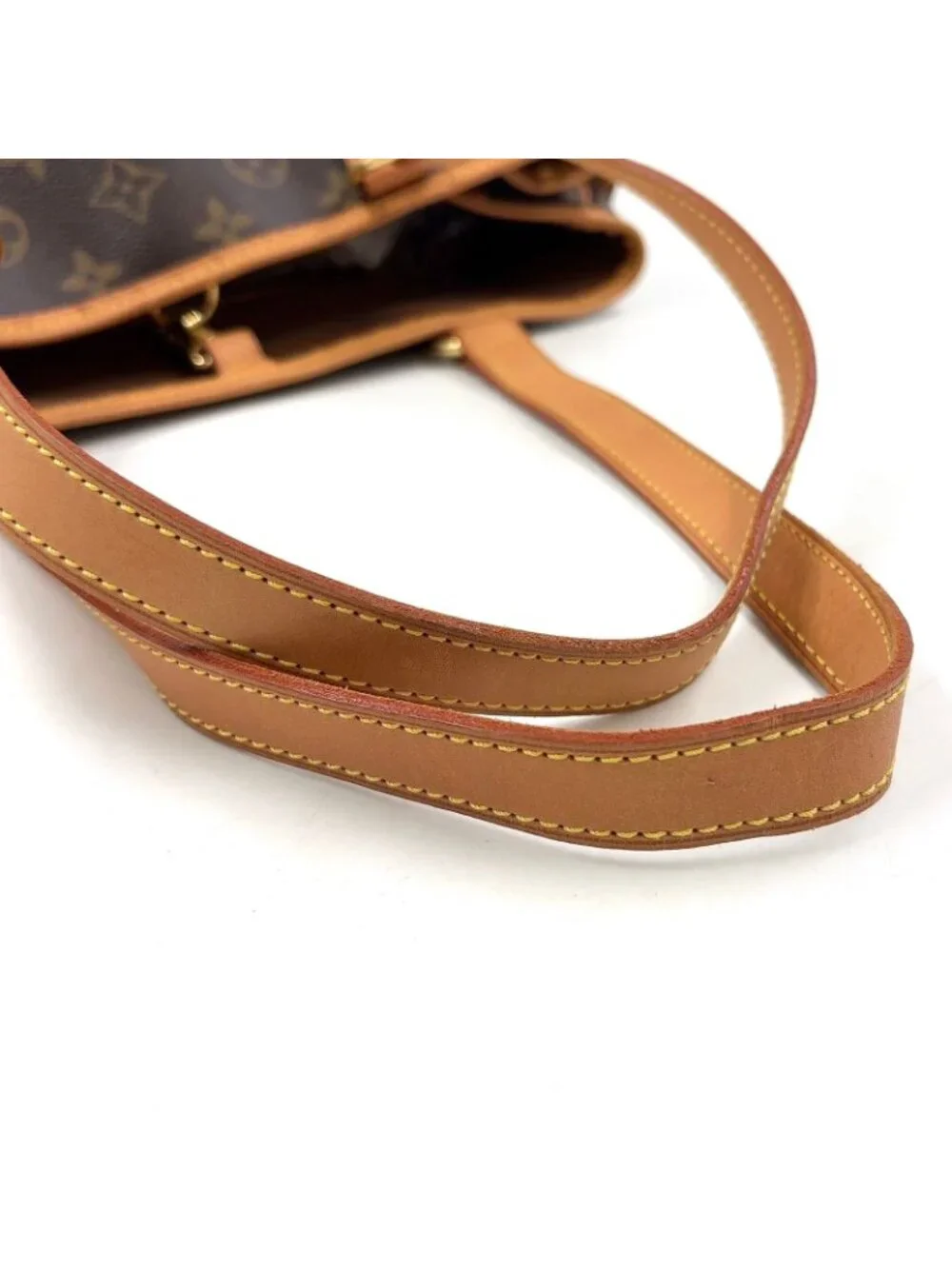 Louis Vuitton Batignolles Oriental Monogram Leather Brown Light Tote Gold